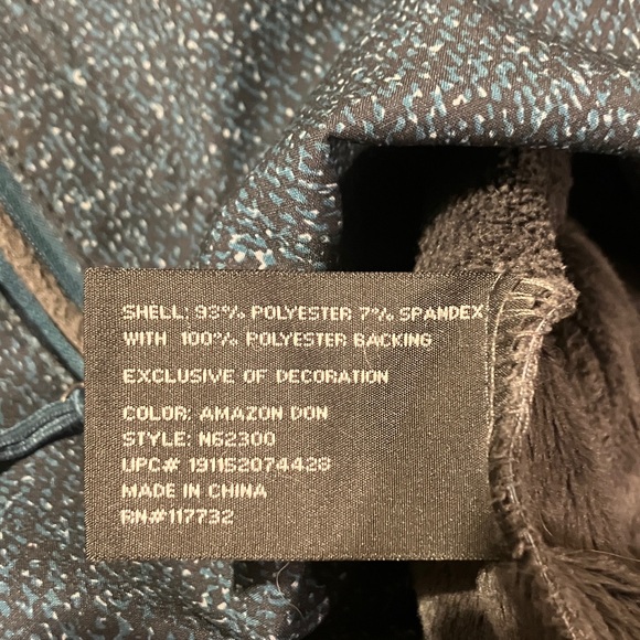 Sparkly Dark Teal Hooded Jacket - Picture 5 of 10